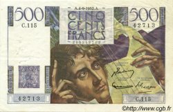 500 Francs CHATEAUBRIAND FRANCE  1952 F.34.10 TTB+