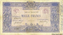 1000 Francs BLEU ET ROSE FRANCE  1919 F.36.34 B+