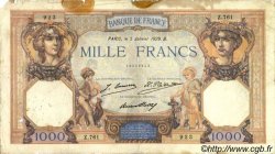 1000 Francs CÉRÈS ET MERCURE FRANCE  1929 F.37.03 B+