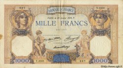 1000 Francs CÉRÈS ET MERCURE FRANCE  1933 F.37.08 TB