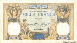 1000 Francs CÉRÈS ET MERCURE FRANCE  1936 F.37.09 TB