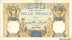 1000 Francs CÉRÈS ET MERCURE FRANCE  1937 F.37.10 TB+