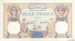 1000 Francs CÉRÈS ET MERCURE type modifié FRANCIA  1939 F.38.34 EBC