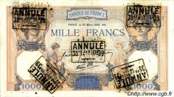 1000 Francs CÉRÈS ET MERCURE type modifié Annulé FRANCIA  1939 F.38.35