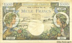 1000 Francs COMMERCE ET INDUSTRIE FRANCE  1941 F.39.04 TB