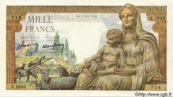 1000 Francs DÉESSE DÉMÉTER FRANCE  1942 F.40.09 SUP