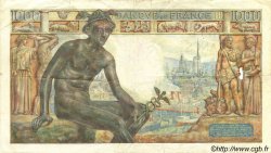 1000 Francs DÉESSE DÉMÉTER FRANCE  1943 F.40.18 TB
