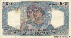 1000 Francs MINERVE ET HERCULE FRANCE  1948 F.41.19 TTB