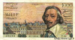 1000 Francs RICHELIEU FRANCE  1954 F.42.06 TTB