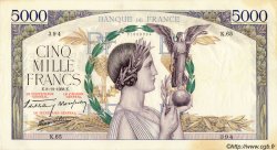5000 Francs VICTOIRE Impression à plat FRANCIA  1938 F.46.01