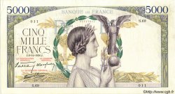 5000 Francs VICTOIRE Impression à plat FRANCE  1938 F.46.01