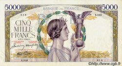 5000 Francs VICTOIRE Impression à plat FRANCIA  1942 F.46.33 EBC+