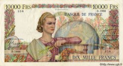 10000 Francs GÉNIE FRANÇAIS FRANCE  1951 F.50.54 TTB+