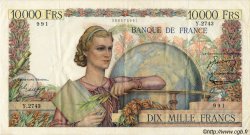 10000 Francs GÉNIE FRANÇAIS FRANCIA  1952 F.50.58