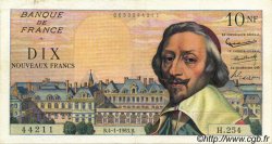 10 Nouveaux Francs RICHELIEU FRANCE  1963 F.57.22 TTB+