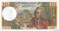 10 Francs VOLTAIRE FRANKREICH  1973 F.62.60