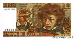 10 Francs BERLIOZ FRANCE  1972 F.63.01 SUP+