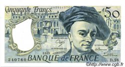 50 Francs QUENTIN DE LA TOUR FRANCE  1989 F.67.15 pr.NEUF