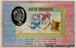 100 Francs BON DE SOLIDARITÉ FRANCE regionalismo y varios  1941 KL.10B