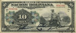 10 Bolivianos BOLIVIE  1911 P.107a TB+