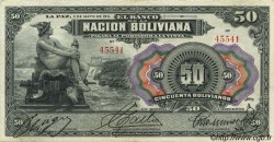 50 Bolivianos BOLIVIE  1911 P.110 TTB à SUP