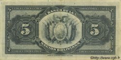 5 Bolivianos BOLIVIE  1929 P.113 TTB