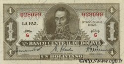 1 Boliviano BOLIVIE  1928 P.128a pr.SPL
