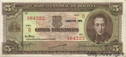 5 Bolivianos BOLIVIE  1945 P.138c SPL