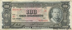 100 Bolivianos BOLIVIE  1945 P.147 TTB