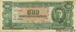 500 Bolivianos BOLIVIE  1945 P.148 TB+
