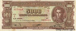 5000 Bolivianos BOLIVIE  1945 P.150 TTB+