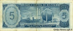 5 Pesos Bolivianos BOLIVIE  1962 P.153a TTB+