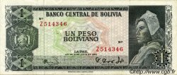 1 Peso Boliviano BOLIVIE  1962 P.158a TTB+