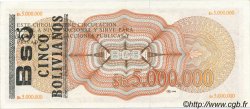 5 Bolivianos sur 5000000 Pesos Bolivianos BOLIVIE  1987 P.200a SPL