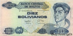 10 Bolivianos BOLIVIE  1987 P.204a SUP+