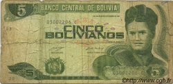 5 Bolivianos BOLIVIE  1993 P.209 B
