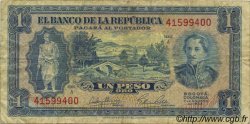 1 Peso Oro COLOMBIE  1953 P.398 TB