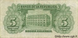 5 Pesos Oro COLOMBIE  1953 P.399a TTB