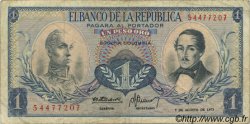 1 Peso Oro COLOMBIE  1973 P.404e TB