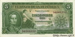 5 Pesos Oro COLOMBIE  1960 P.405 NEUF