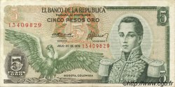5 Pesos Oro COLOMBIE  1976 P.406e TTB