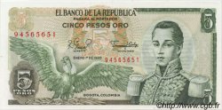 5 Pesos Oro COLOMBIE  1980 P.406f NEUF