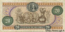20 Pesos Oro COLOMBIE  1972 P.409a TB