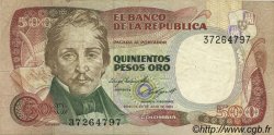 500 Pesos Oro COLOMBIE  1984 P.423b TTB