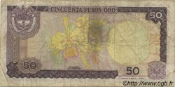 50 Pesos Oro COLOMBIE  1984 P.425a TB