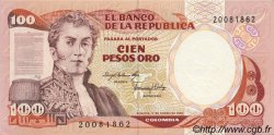 100 Pesos Oro COLOMBIE  1983 P.426a NEUF