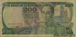 200 Pesos Oro COLOMBIE  1982 P.427 B à TB