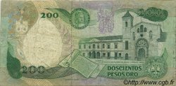200 Pesos Oro COLOMBIE  1988 P.429d TB