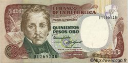 500 Pesos Oro COLOMBIE  1987 P.431 SPL