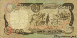 2000 Pesos Oro COLOMBIE  1986 P.433a TB